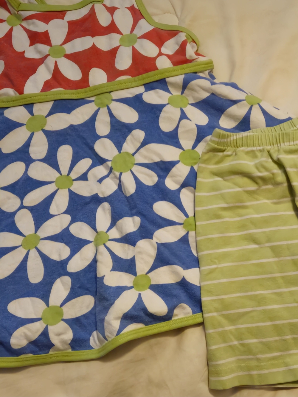 Chez Ami By Patsy Aiken Floral Play Set Blue & Green Girls 4t